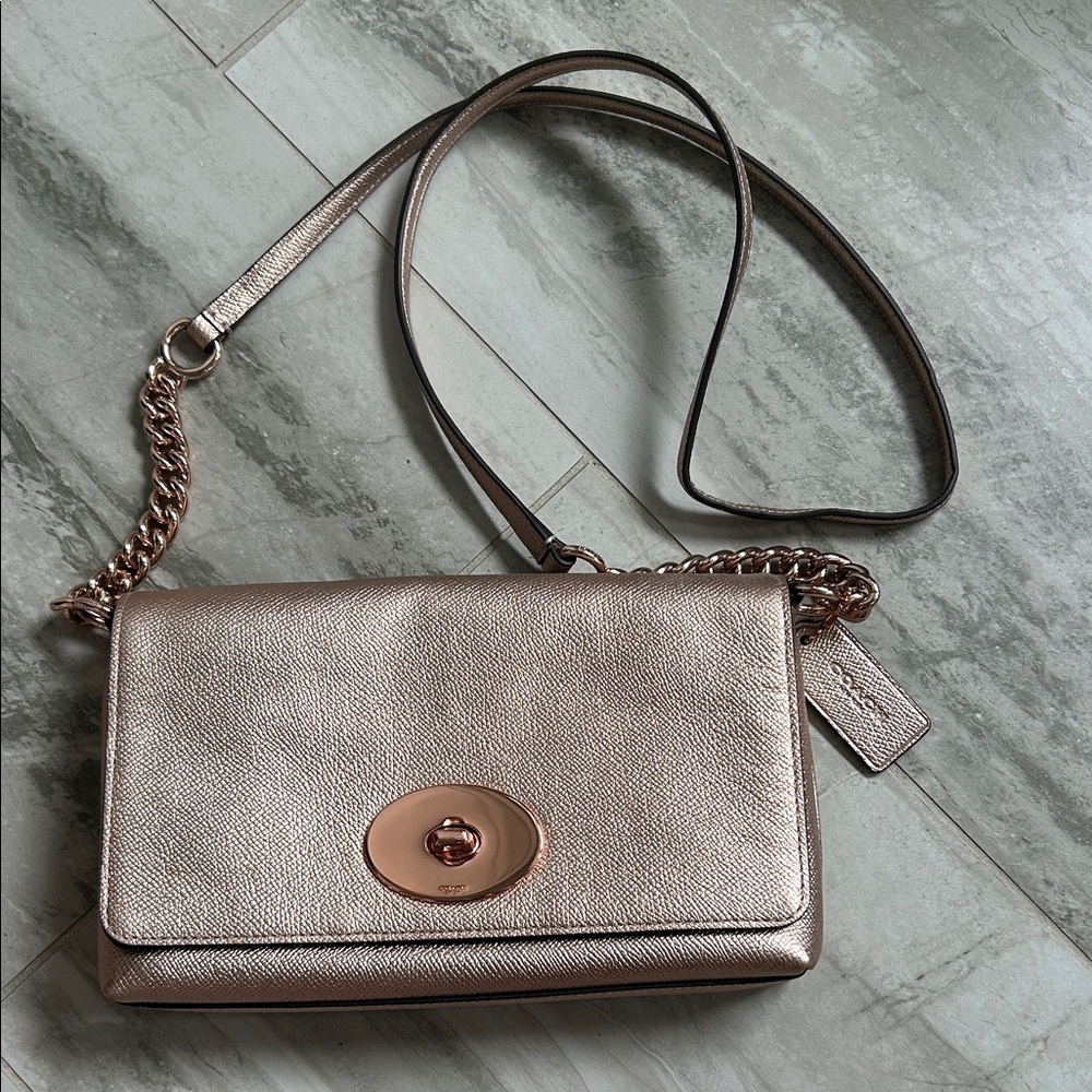 Coach Metallic Crossbody Bag